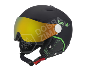 Kask narciarski Bolle Backline Visor + czerwone i żółte szkło
