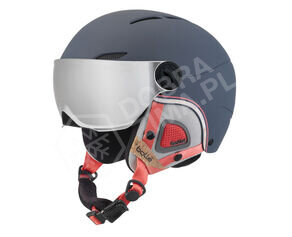 Kask narciarski Bolle Juliet Visior + srebrne i żółte szkło