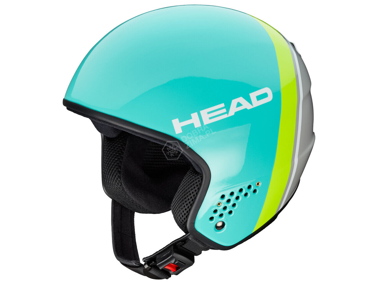 Kask narciarski HEAD Stivot Race Carbon Turquoise/Grey sezon 2018