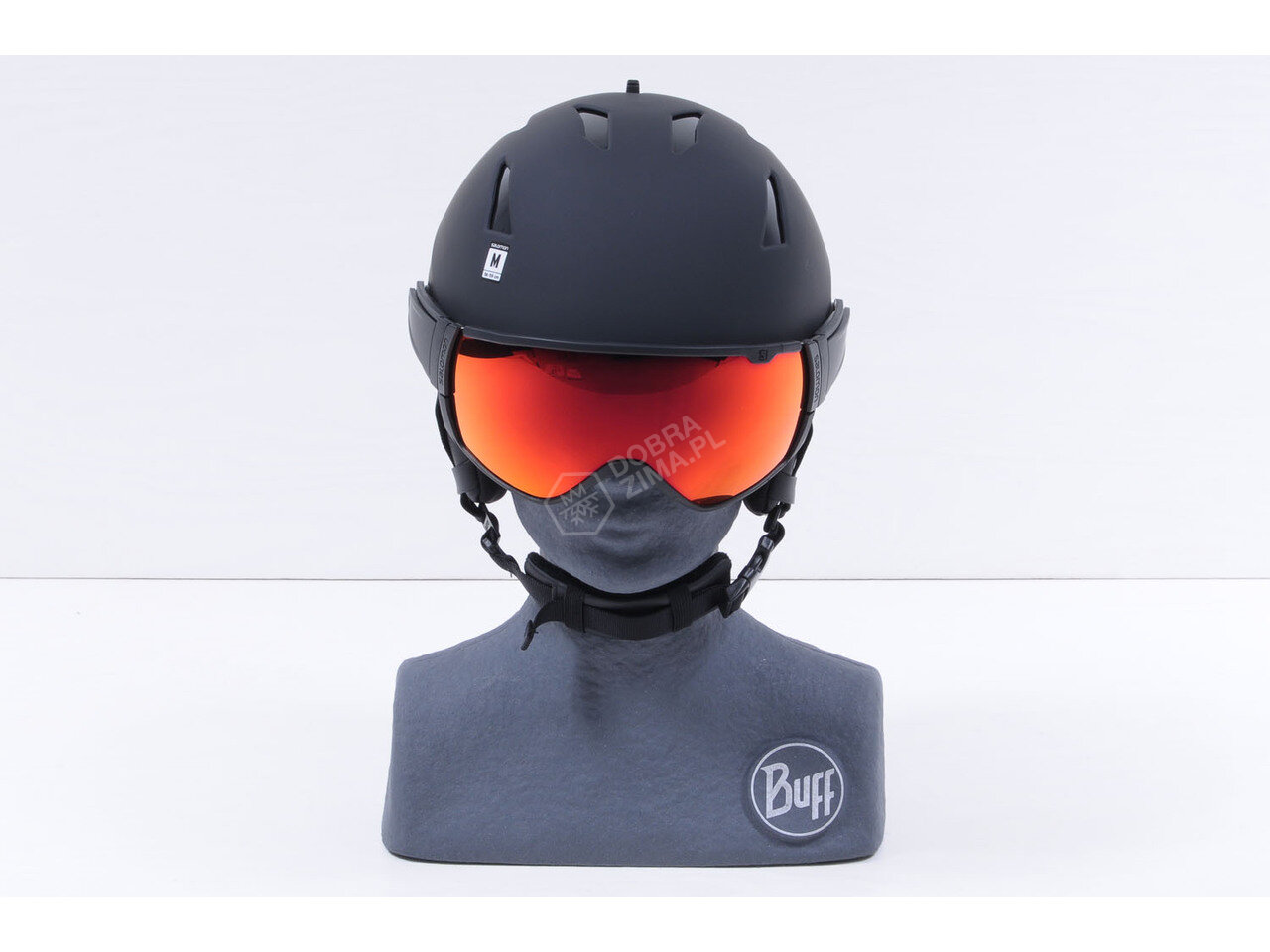 salomon driver ski helmet - black/red accent/solar Prime Sigma Photo MIPS Black, S allowing you to quickly adjust your vision according to conditions Salomon Ski Helmet Size Guide